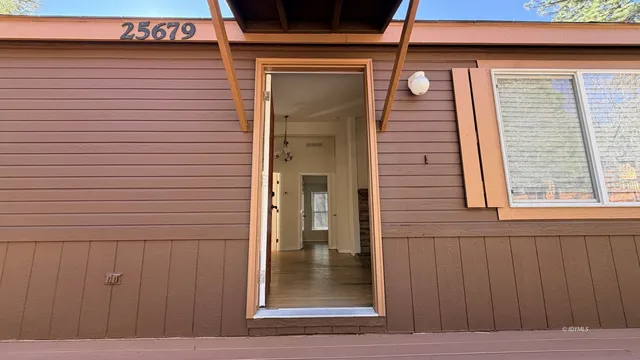 a view of front door
