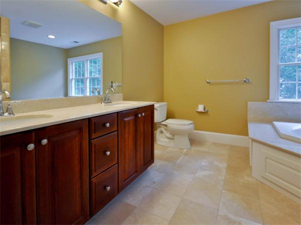 46 Whiting Way Needham, MA 02492 - Photo 16 of 24 a bathroom with a sink a toilet and a mirror