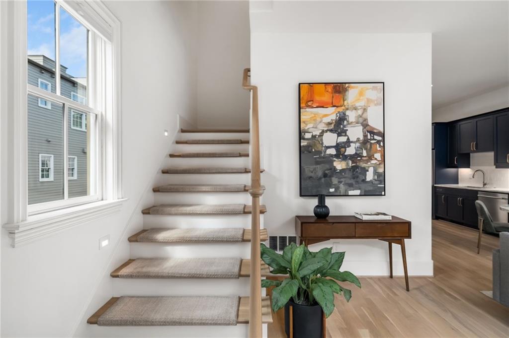 699 Eustace Street Southeast Atlanta, GA 30315 - Photo 22 of 53 a view of entryway and hall with wooden floor