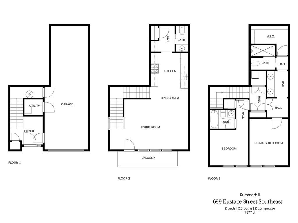 699 Eustace Street Southeast Atlanta, GA 30315 - Photo 45 of 53 a picture of a floor plan