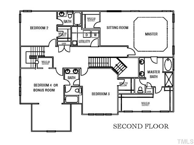 2815 Treasure Lane Raleigh, NC 27614 - Photo 5 of 5 2nd Floor Plan