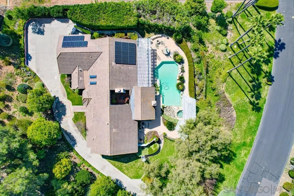 16157 Country Day Road Poway, CA 92064 - Photo 70 of 70 an aerial view of residential house with outdoor space and swimming pool
