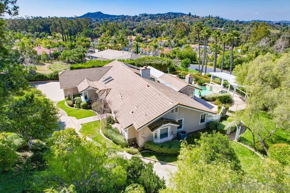 16157 Country Day Road Poway, CA 92064 - Photo 7 of 70 an aerial view of a house with a yard