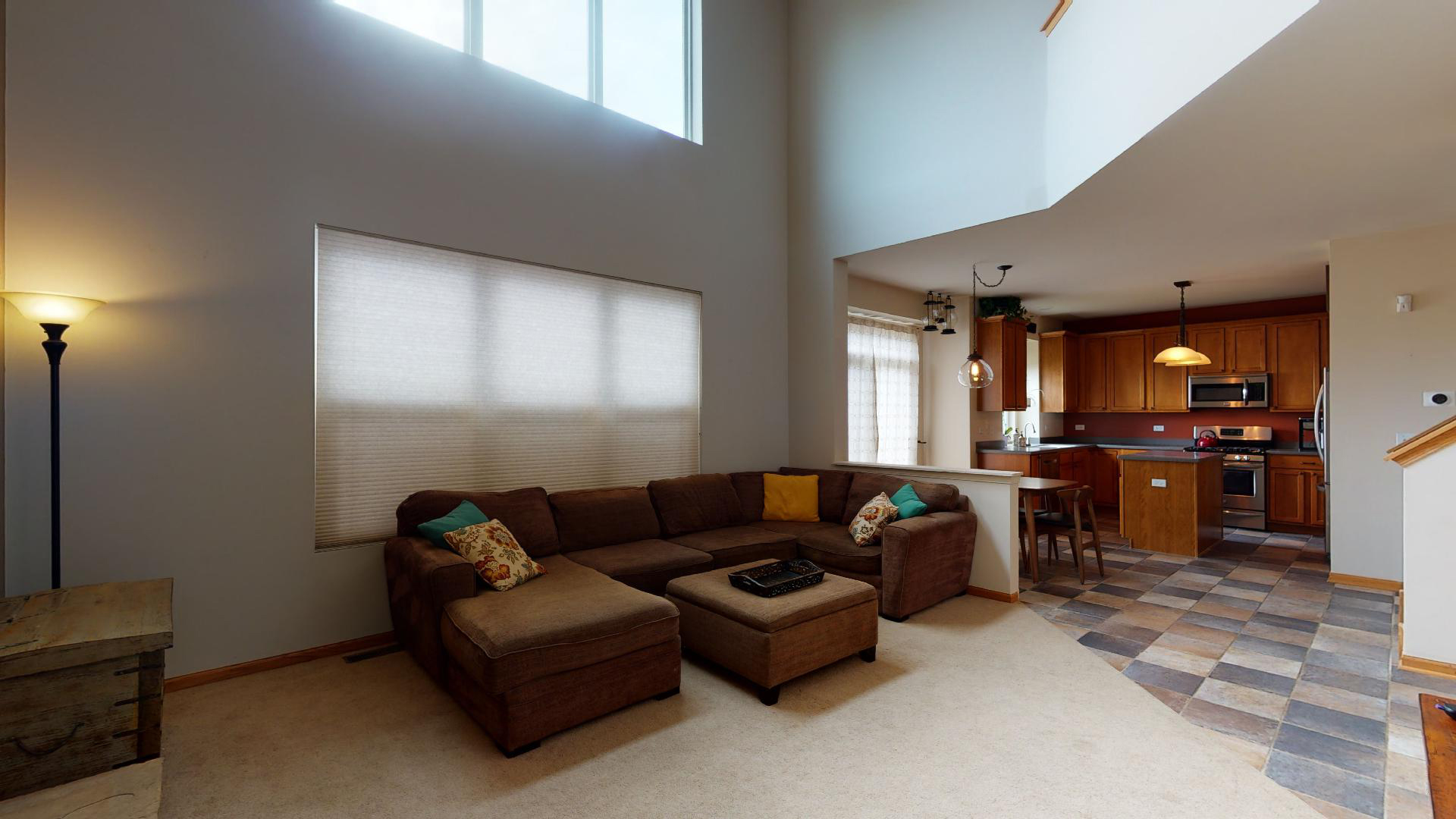 1637 Trails End Lane Bolingbrook, IL 60490 - Photo 21 of 40 a living room with furniture and a flat screen tv
