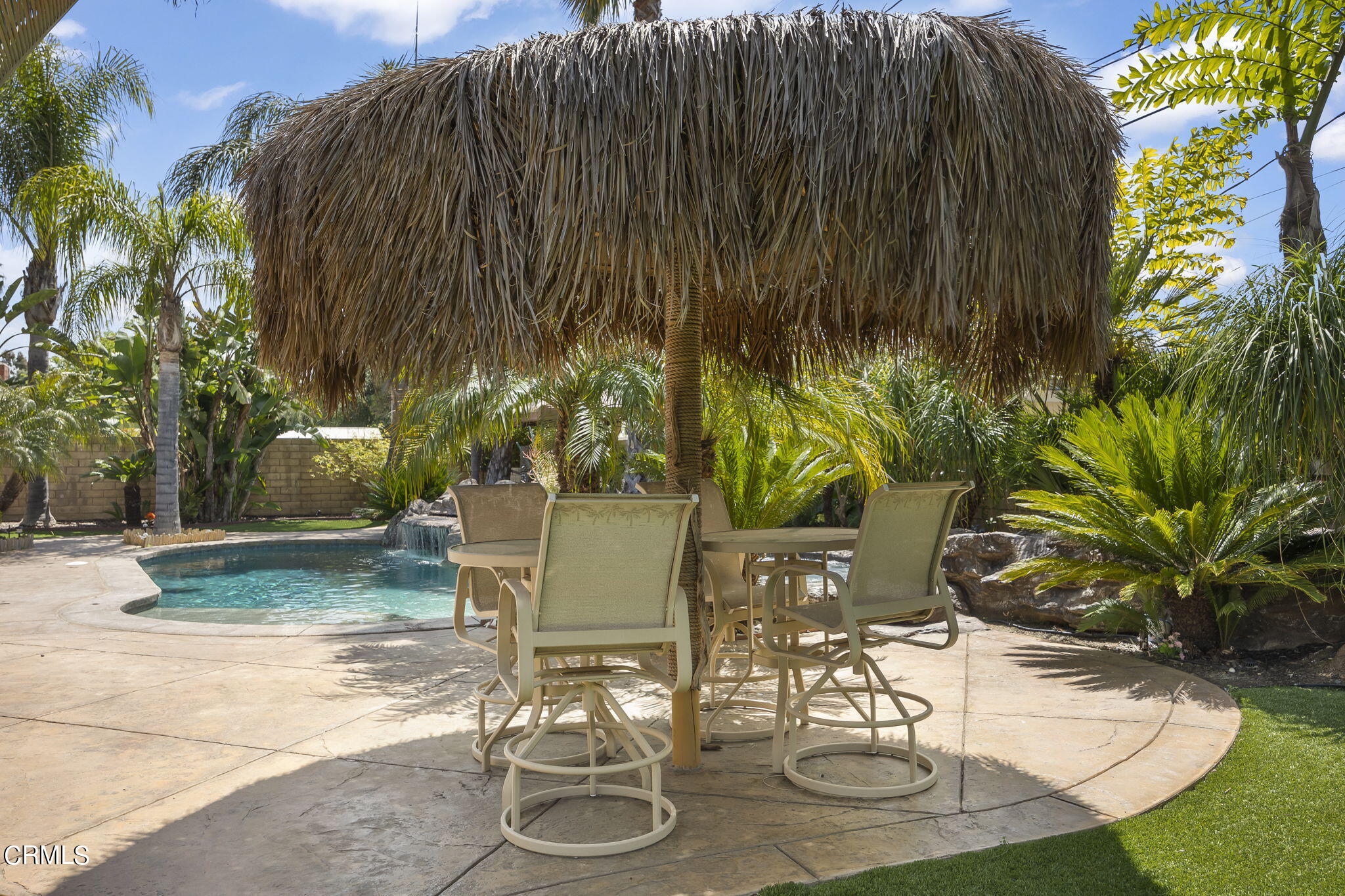 1162 Tico Road Ojai, CA 93023 - Photo 31 of 53 a backyard of a house with table and chairs