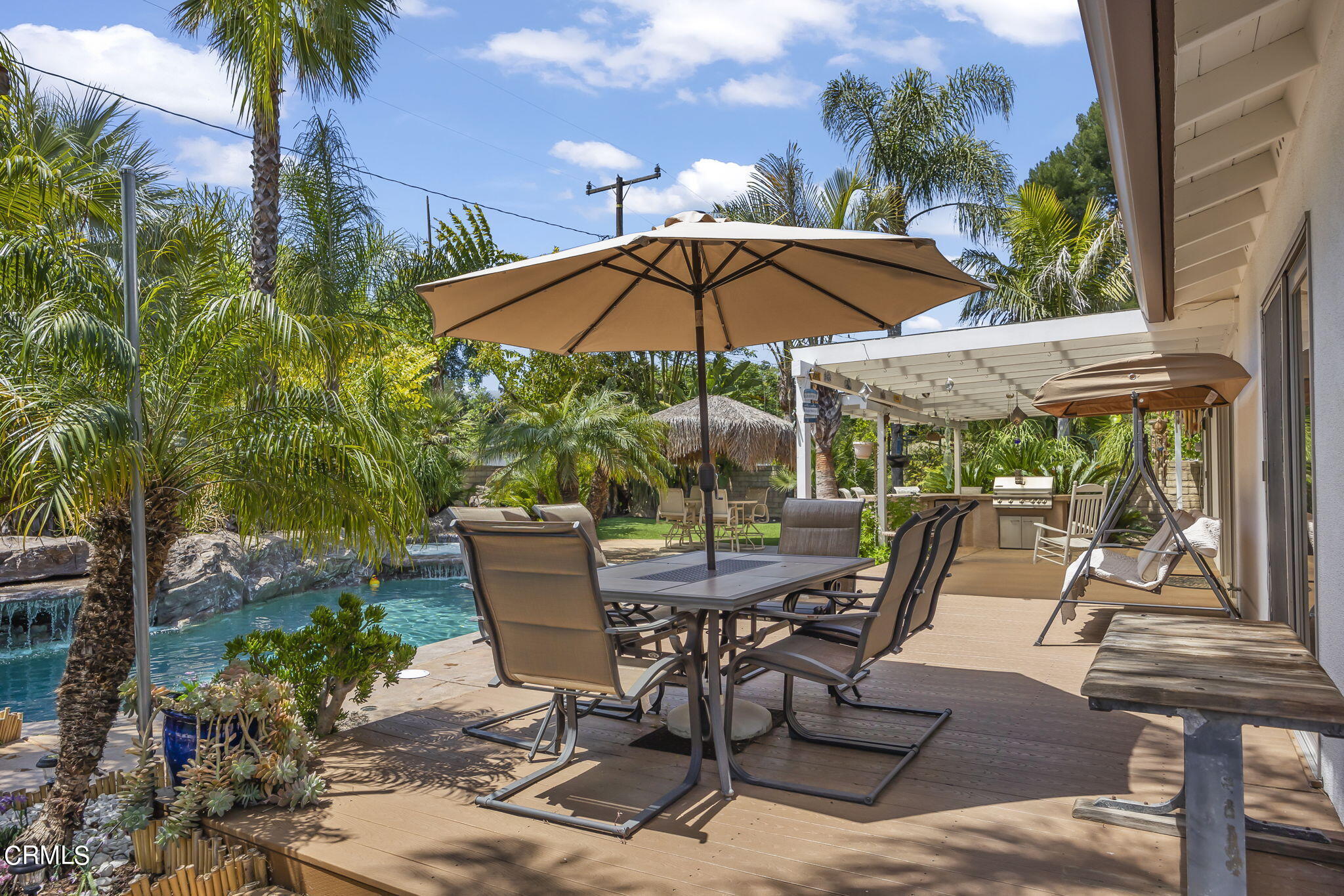 1162 Tico Road Ojai, CA 93023 - Photo 32 of 53 a view of an outdoor sitting area with furniture and backyard