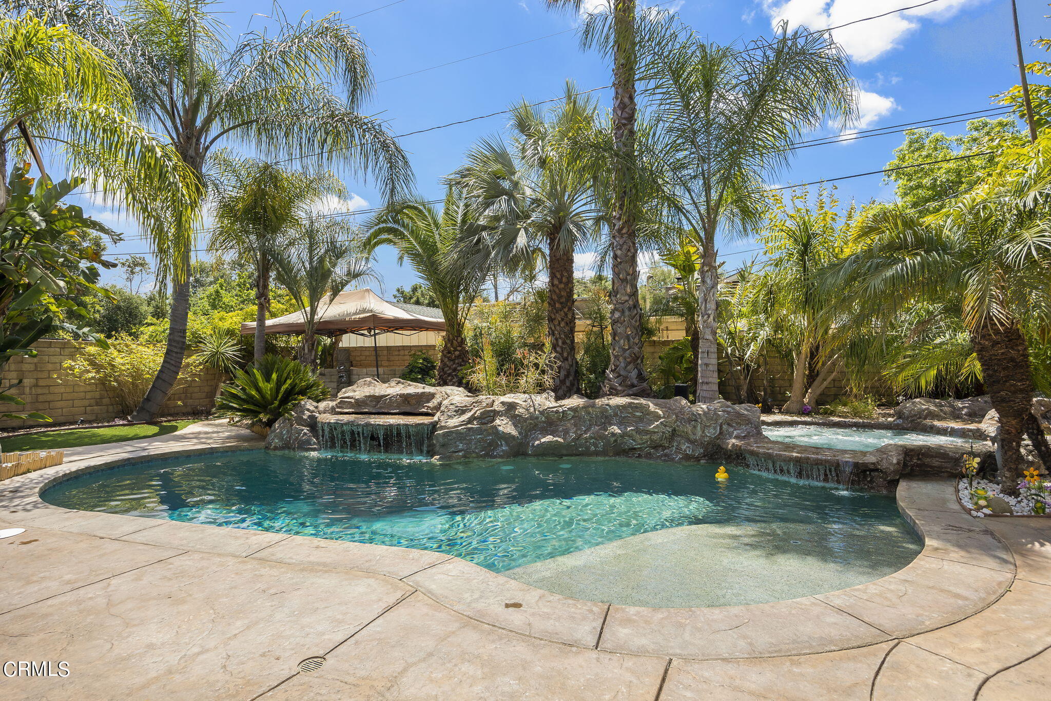 1162 Tico Road Ojai, CA 93023 - Photo 35 of 53 a view of a swimming pool with a garden