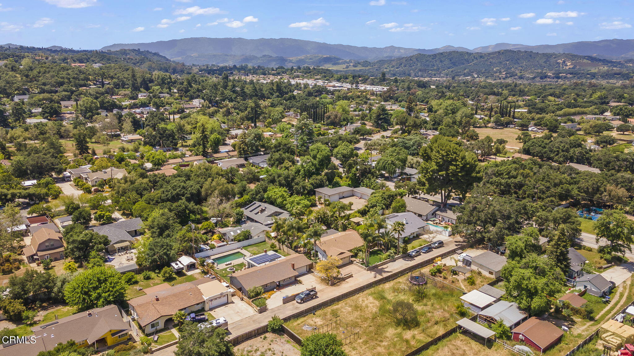 1162 Tico Road Ojai, CA 93023 - Photo 47 of 53 an aerial view of residential houses with outdoor space