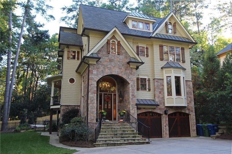 a front view of a house