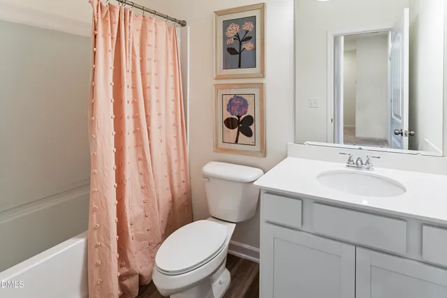 a bathroom with a toilet a sink and a mirror