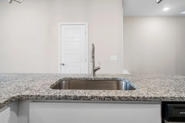 a close view of sink and tap