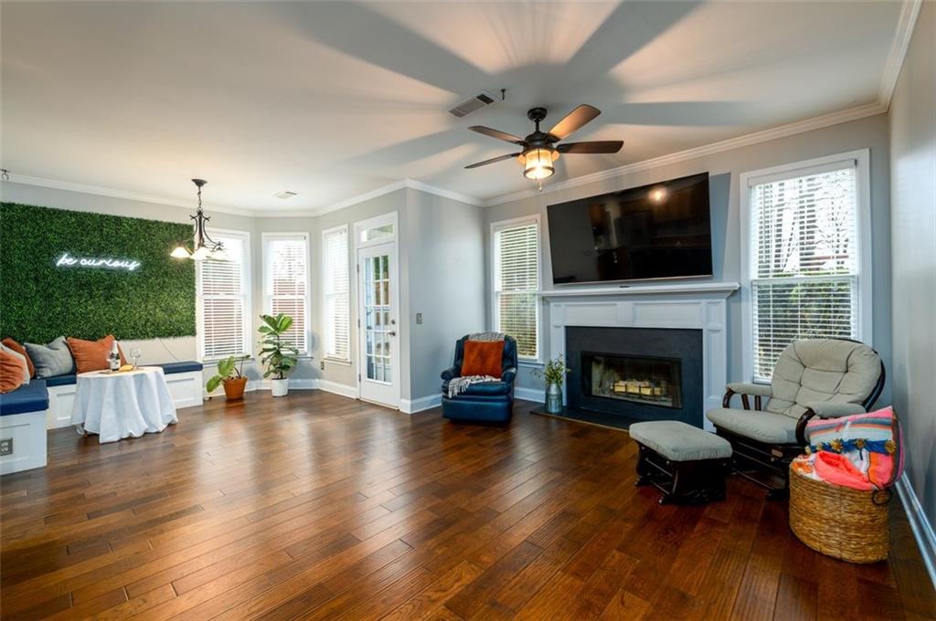 284 Graymist Path Southwest Loganville, GA 30052 - Photo 20 of 45 a living room with furniture and a fireplace
