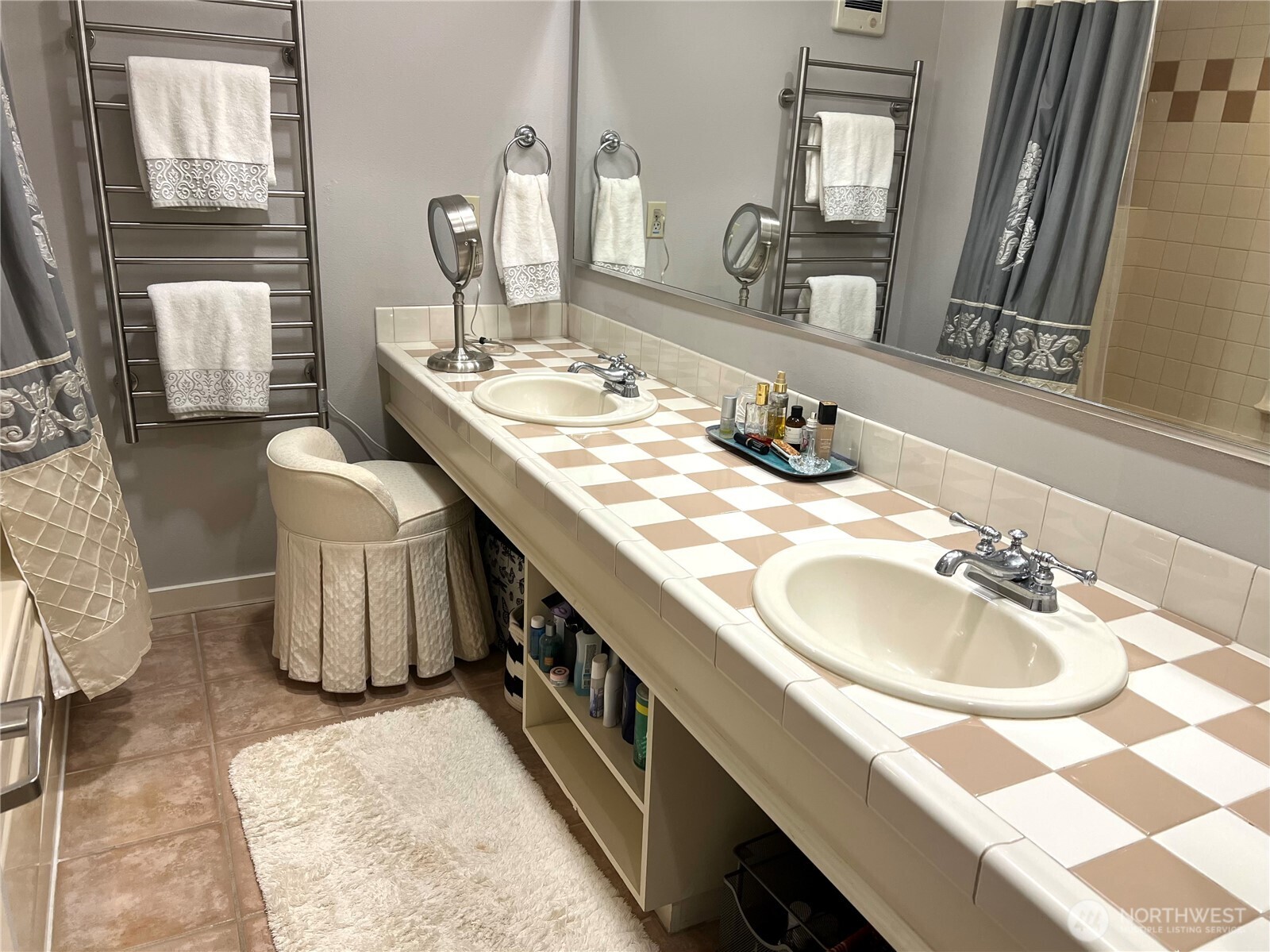 1917 Rosario Road, Unit 2115 Orcas Island, WA 98245 - Photo 10 of 14 a bathroom with a sink double vanity and a mirror