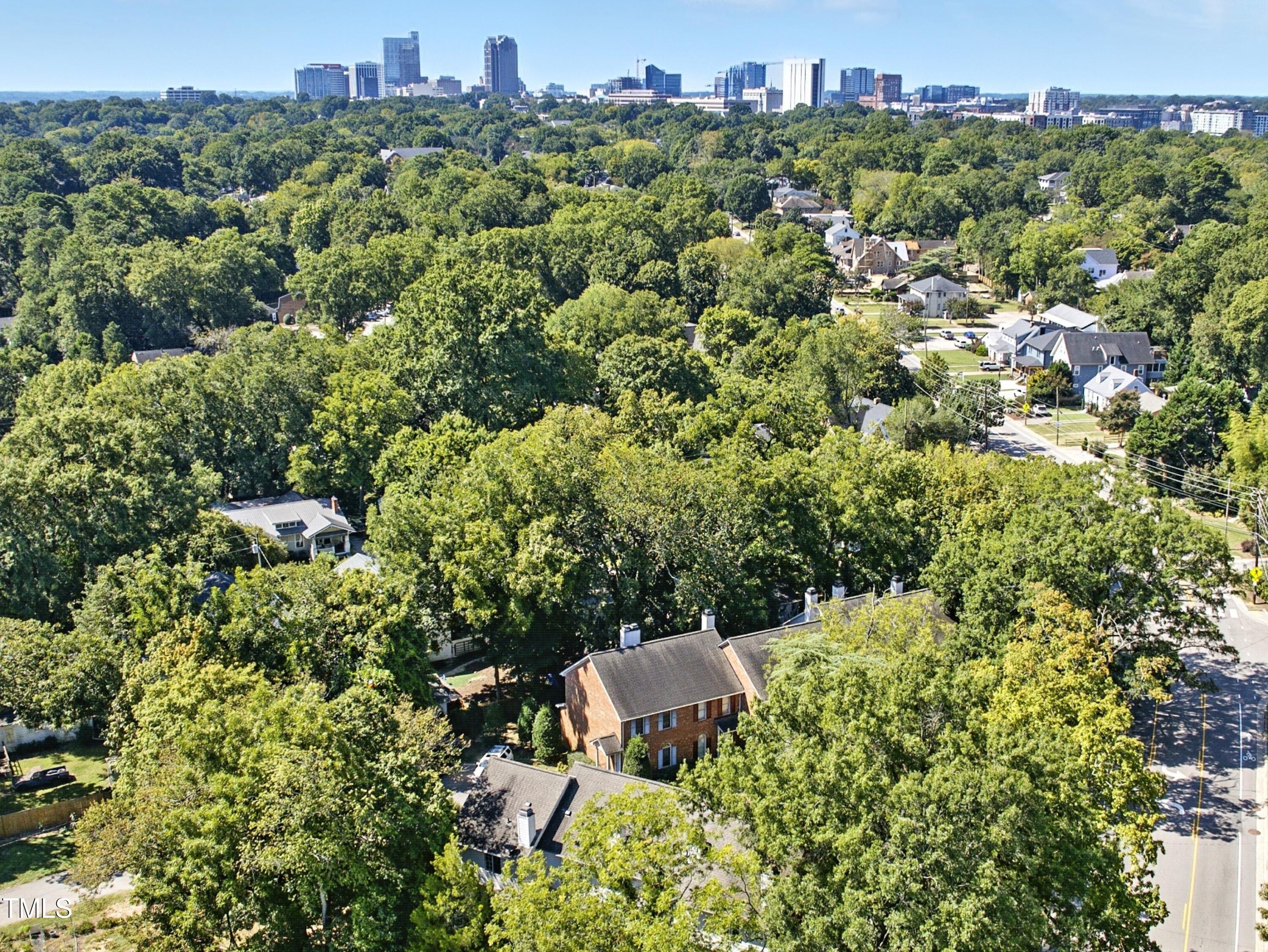 1403 Governors Court Raleigh, NC 27604 - Photo 10 of 34 an aerial view of a house with a yard