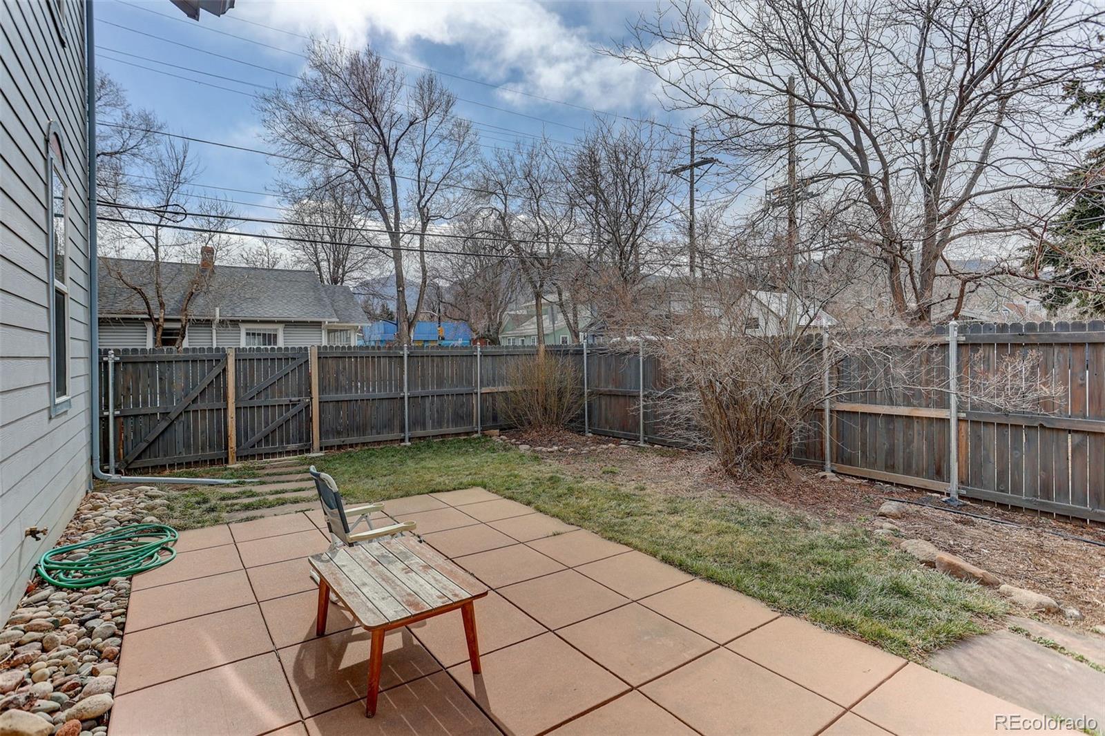 1902 Grove Street Boulder, CO 80302 - Photo 31 of 38 a backyard of a house with lots of green space and chair