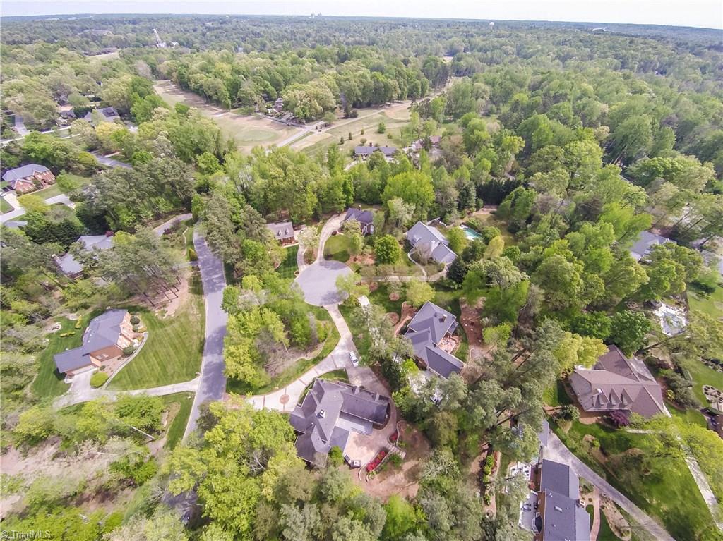 3605 Gaston Road Greensboro, NC 27407 - Photo 27 of 30 SCC's golf course near top of photo, 3605 Gaston at center bottom of photo- view of no. 4 fairway and green, and no. 5 tee in this photo.