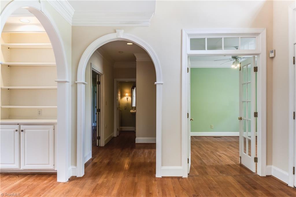 3605 Gaston Road Greensboro, NC 27407 - Photo 8 of 30 View of Office/Music Room & hallway to Master Suite from the Entry.