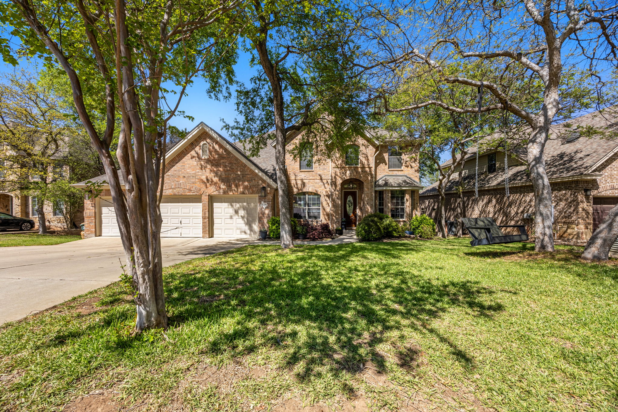128 Las Colinas Drive Georgetown, TX 78628 - Photo 1 of 38 a backyard of a house with lots of green space