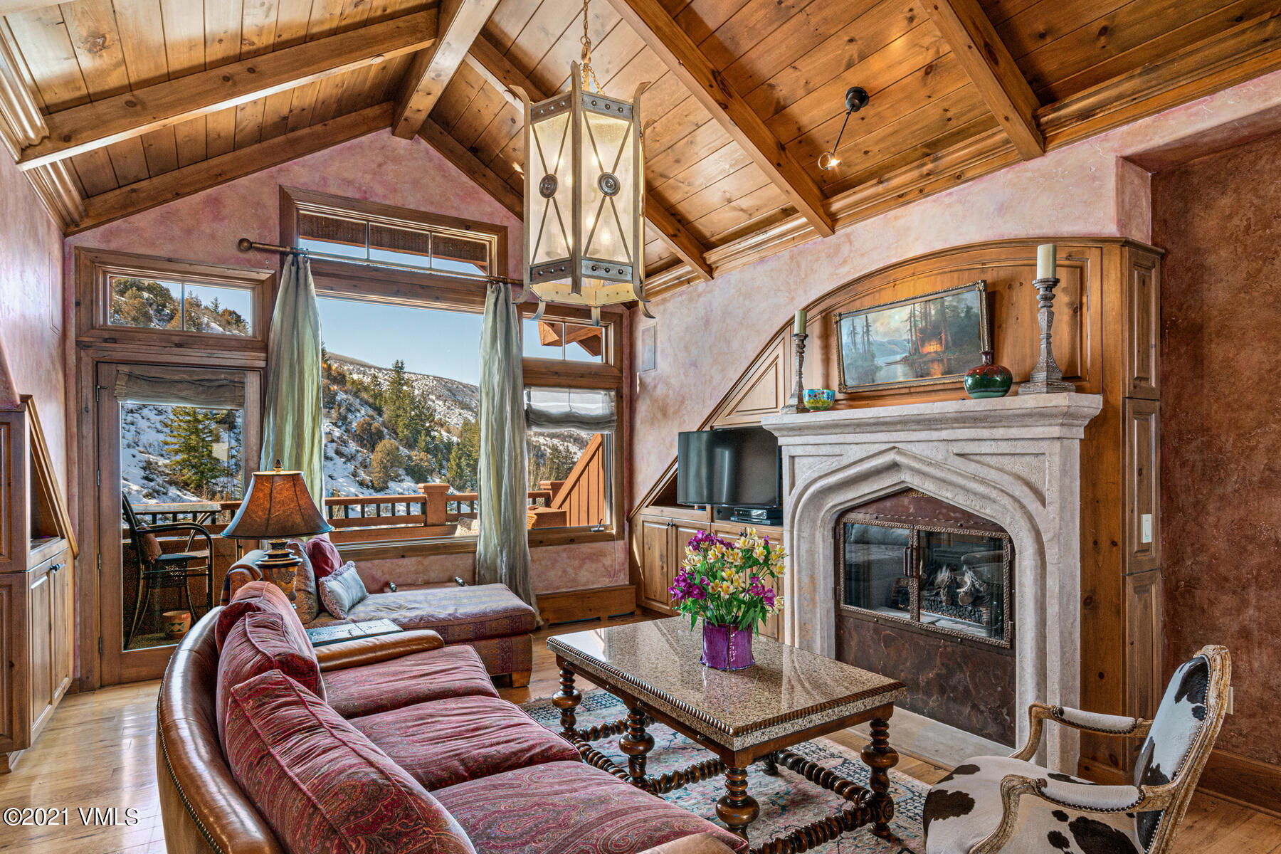 a outdoor living space with furniture