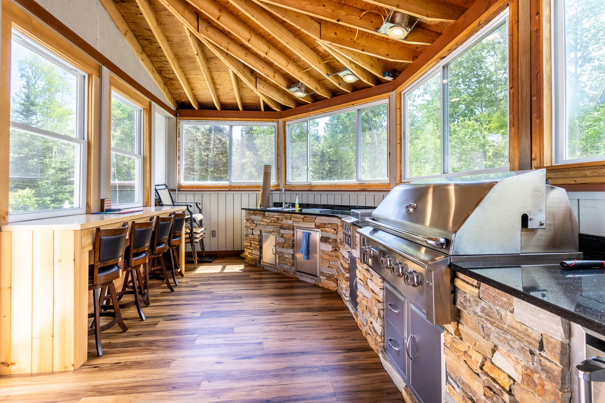 82 Station Road Jonesboro, ME 04648 - Photo 2 of 103 Outdoor Kitchen from Sunroom