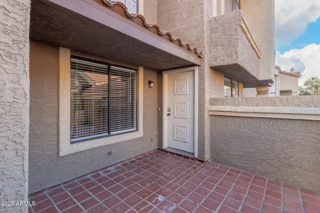 a view of a house with windows