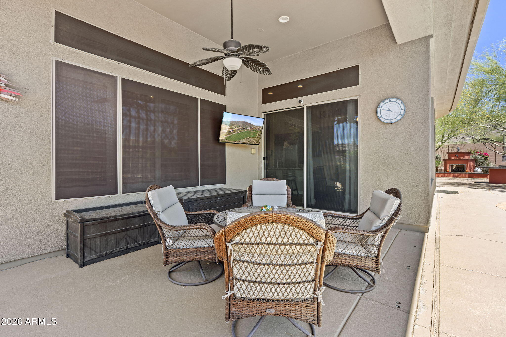41619 North River Bend Road Anthem, AZ 85086 - Photo 36 of 84 a outdoor living space with furniture and a window