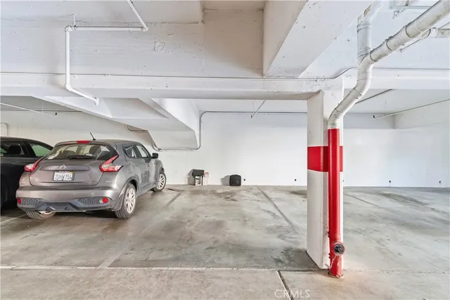 a view of parking garage