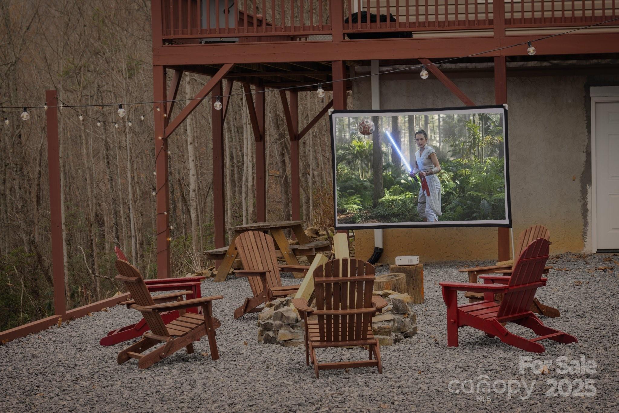 25 Lick Log Ridge Fairview, NC 28730 - Photo 5 of 34 a backyard of a house with table and chairs