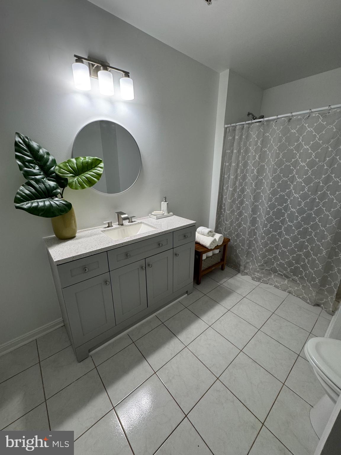 18310 Feathertree Way, Unit 101 Montgomery Village, MD 20886 - Photo 19 of 31 a bathroom with a sink and a mirror