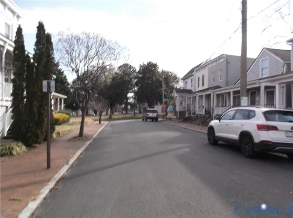 a car parked on the side of a street
