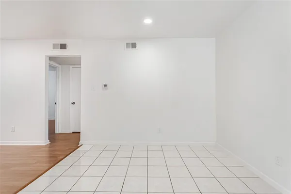 a view of an empty room