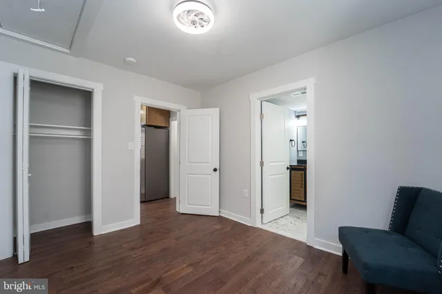 a view of livingroom with furniture and wooden floor