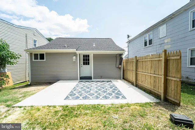 a backyard of a house