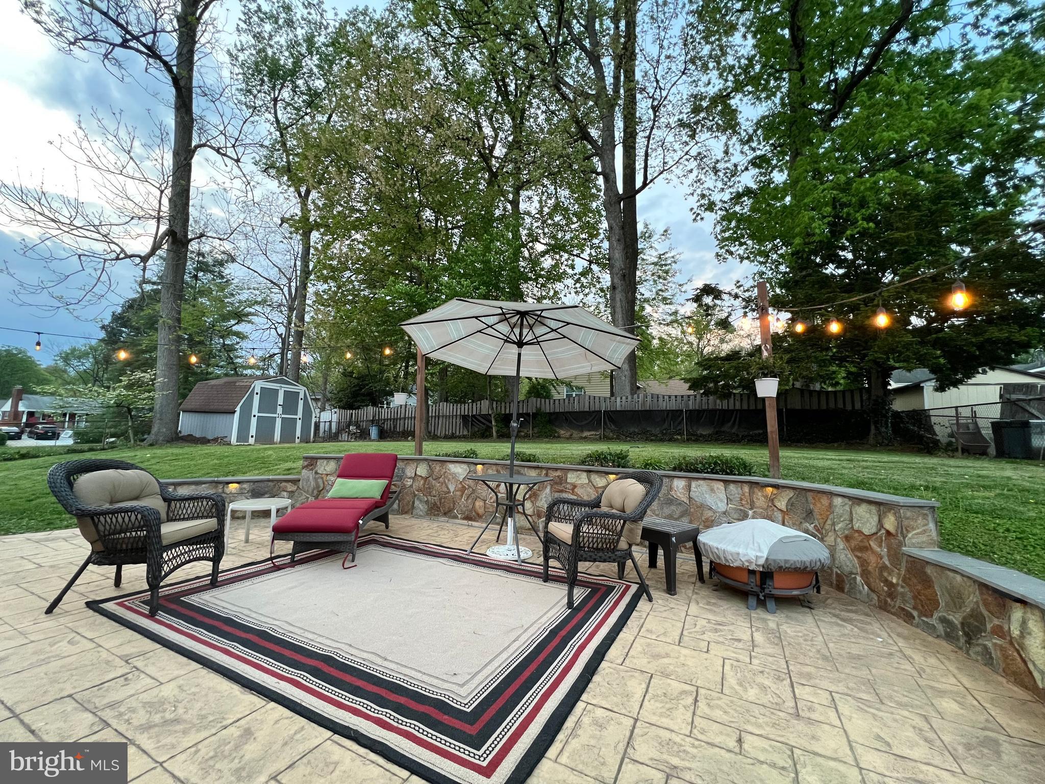 7604 Hogarth Street Springfield, VA 22151 - Photo 33 of 37 Patio has built-in seating and plenty of space