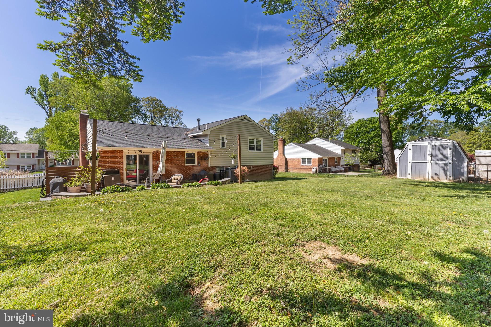 7604 Hogarth Street Springfield, VA 22151 - Photo 36 of 37 Note the depth of the rear yard