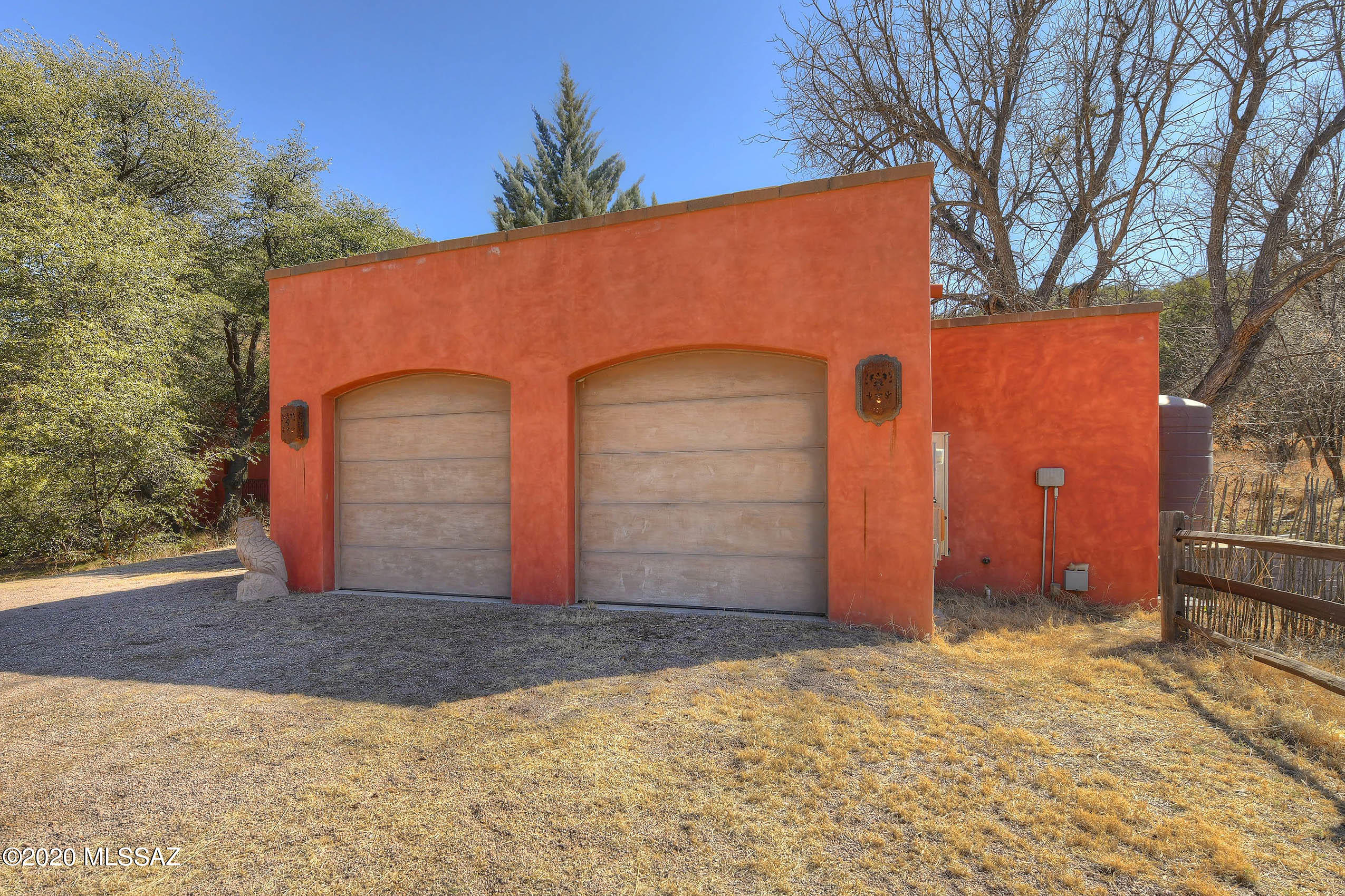 360 Harshaw Creek Road Patagonia, AZ 85624 - Photo 39 of 50 a front view of house with yard