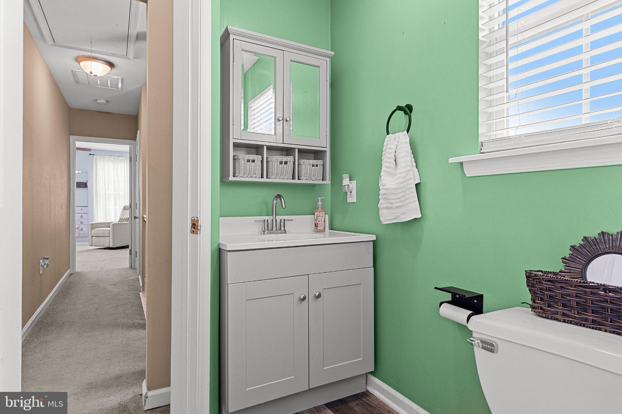 314 Washington Street Delanco, NJ 08075 - Photo 18 of 39 Charming green-hued bathroom oasis.