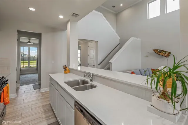 a bathroom with a sink and a bathtub