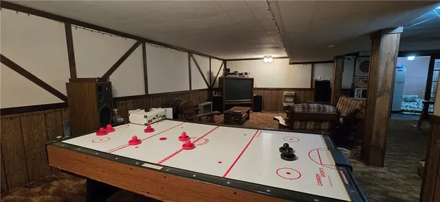a very nice looking dining room with a table and chairs