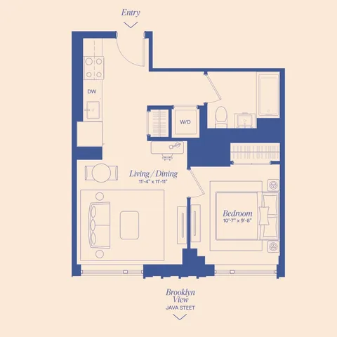 $4,500 | 18 India Street, Unit 1310S | Greenpoint