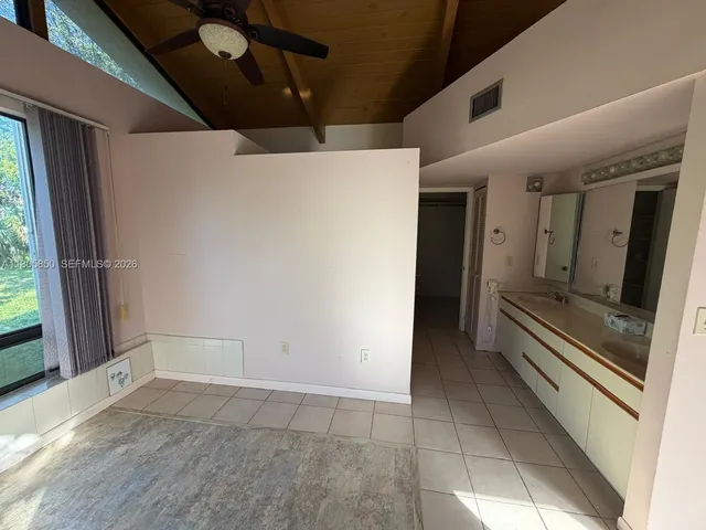 a view of an empty room