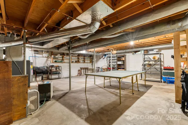 a view of a storage room