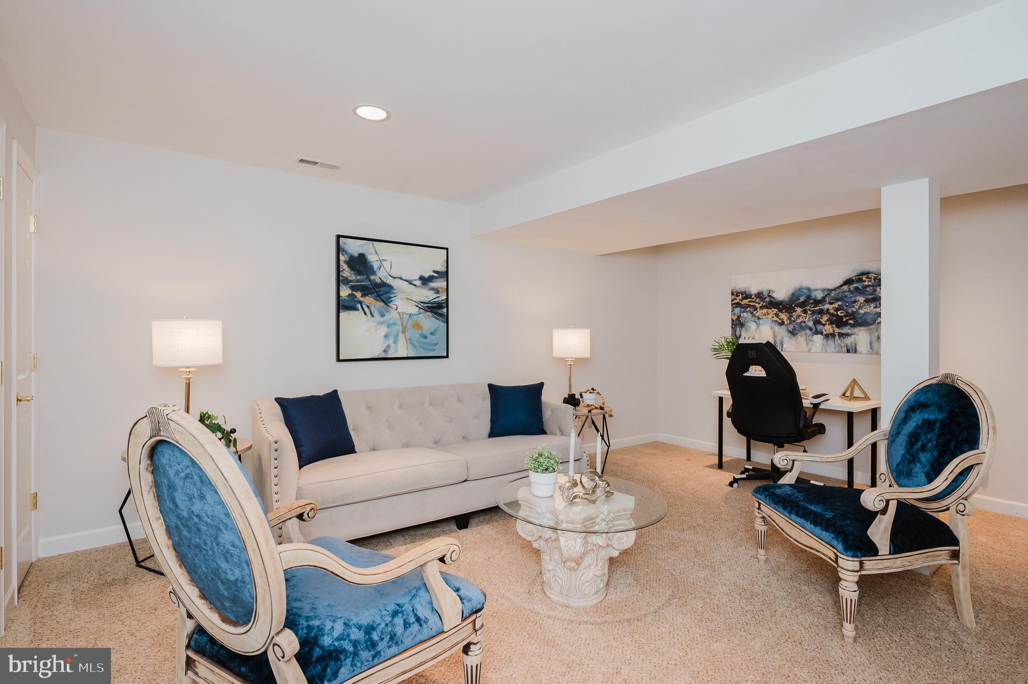 9621 Gerst Road Perry Hall, MD 21128 - Photo 61 of 75 Carpet Flooring and Recessed Lighting