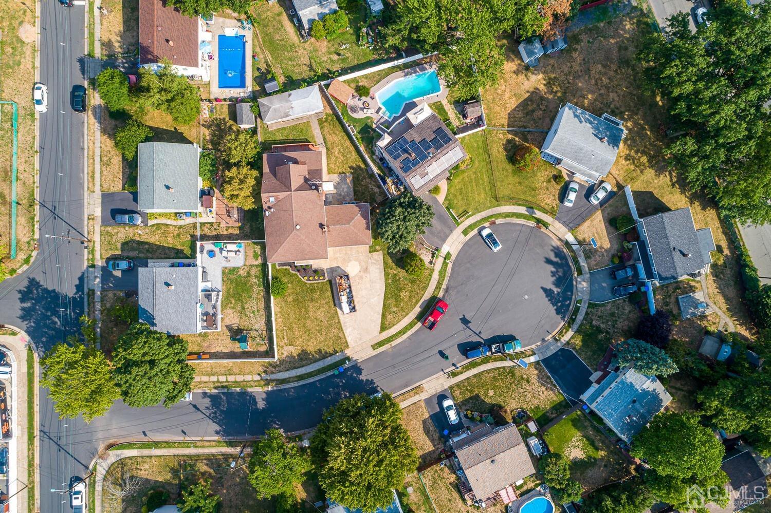 7 Paley Place Edison, NJ 08817 - Photo 45 of 53 an aerial view of residential house with outdoor space and swimming pool
