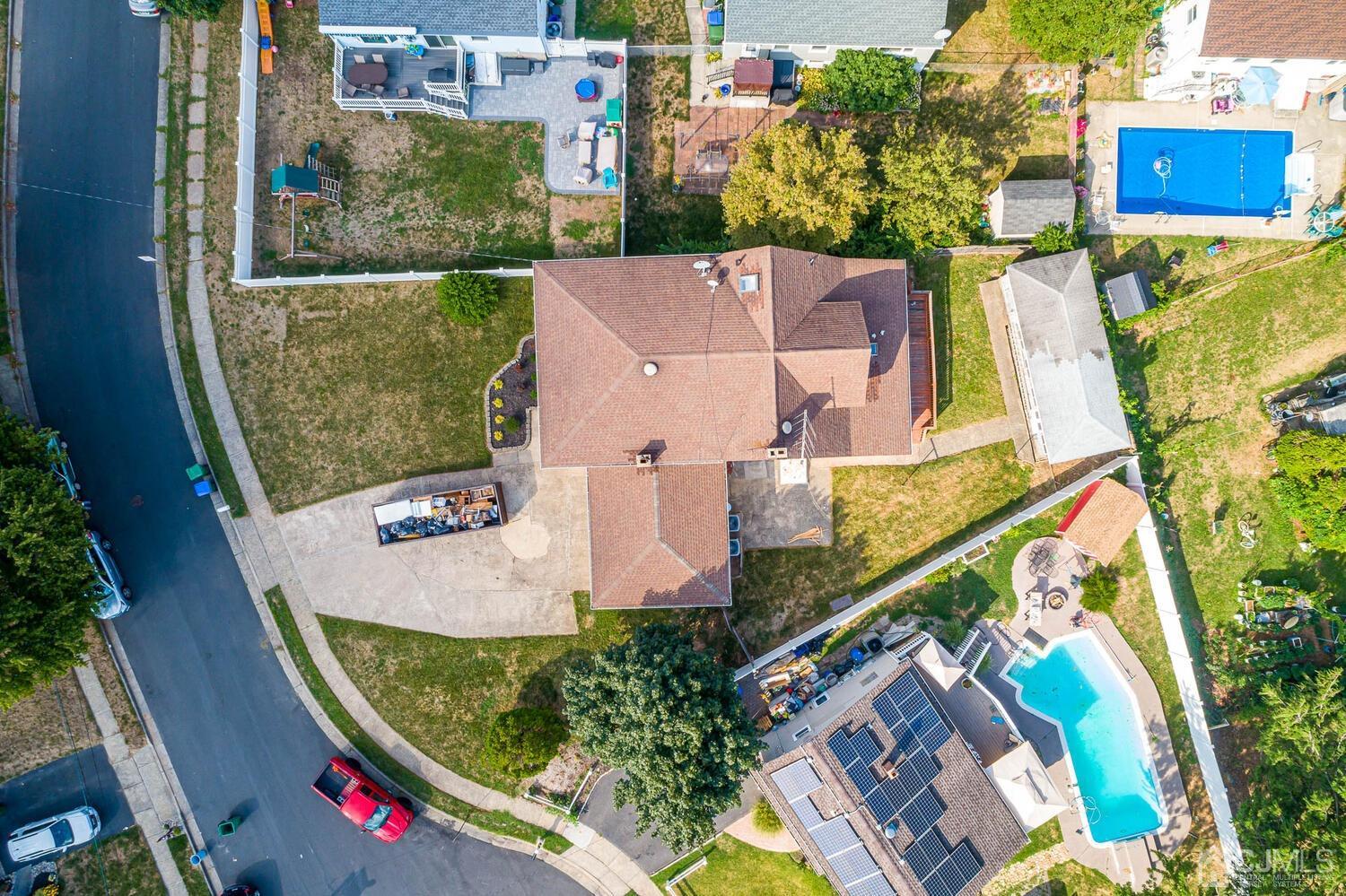 7 Paley Place Edison, NJ 08817 - Photo 53 of 53 an aerial view of a house with a swimming pool
