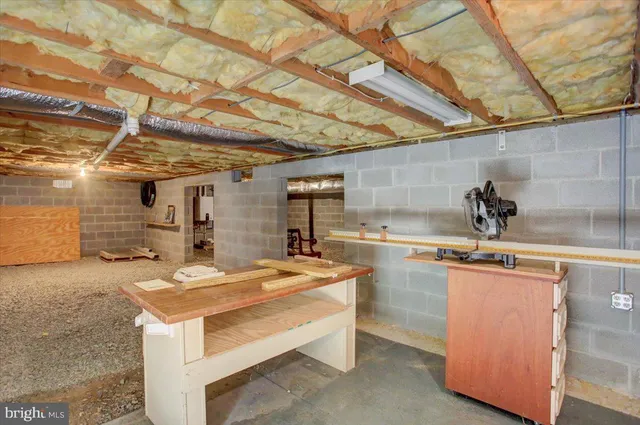 a view of storage and utility room