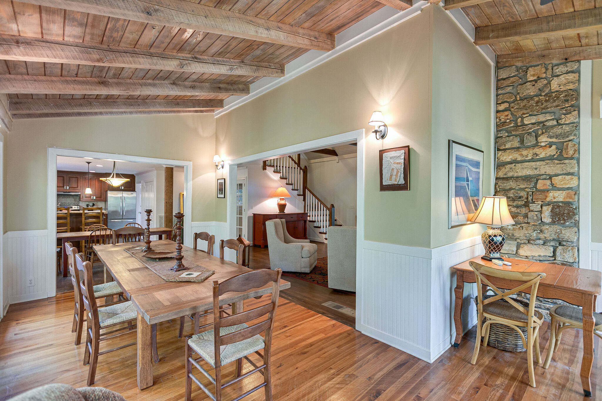 5629 Pinewood Road Franklin, TN 37064 - Photo 16 of 49 a dining room with furniture and wooden floor