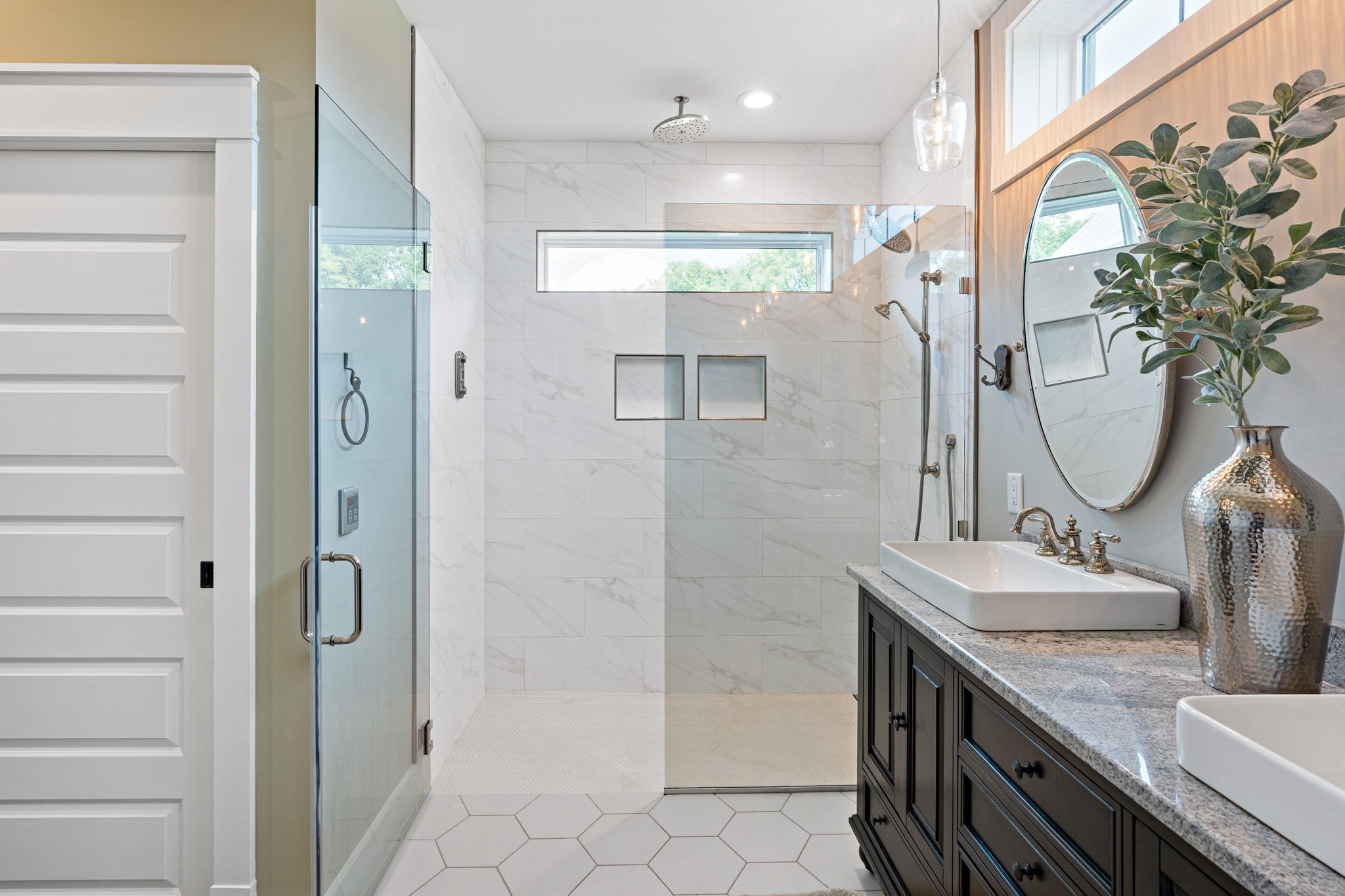8518 Newtown Road Rockvale, TN 37153 - Photo 15 of 69 a bathroom with a granite countertop sink a toilet and shower