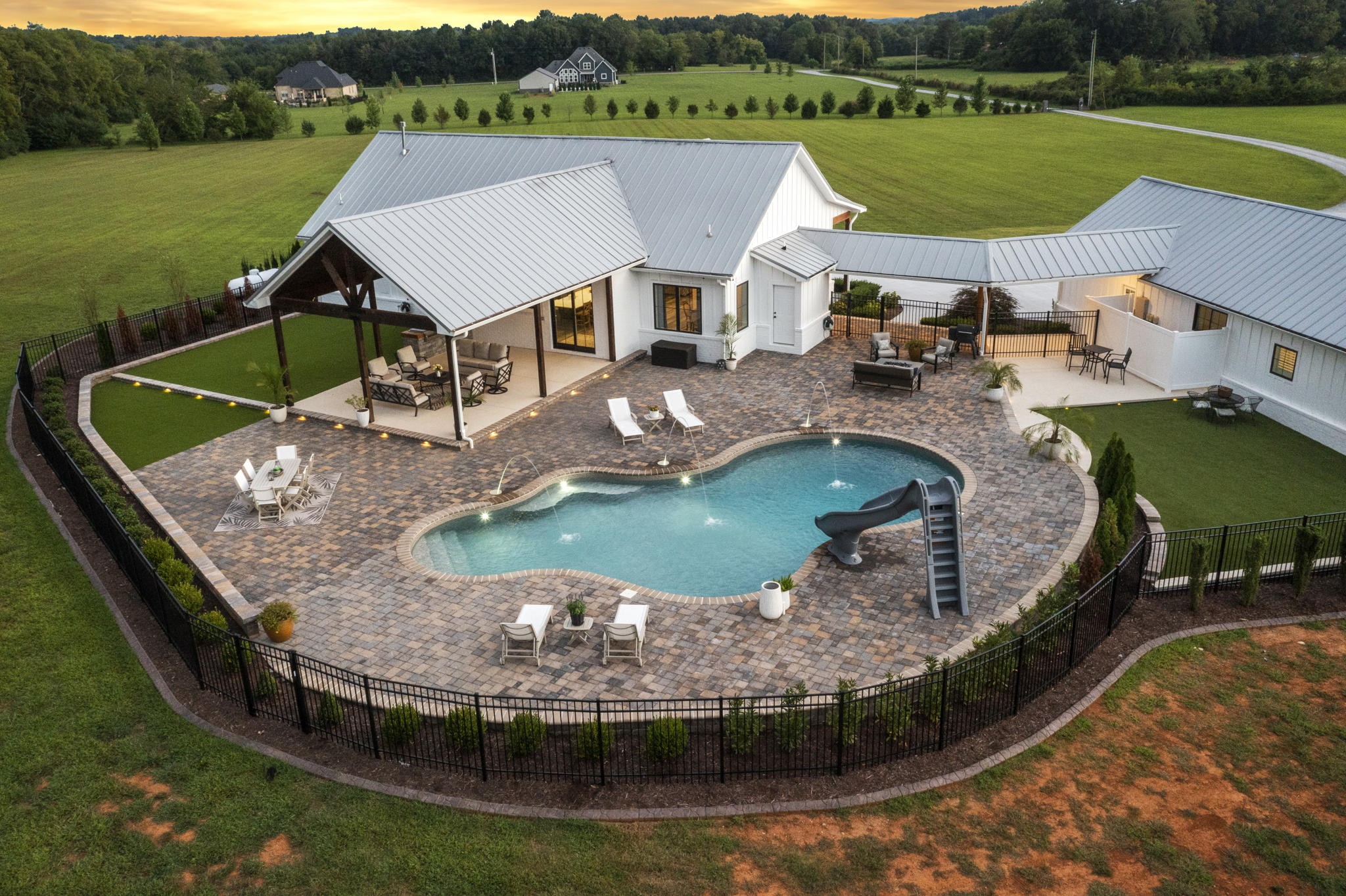 8518 Newtown Road Rockvale, TN 37153 - Photo 21 of 69 an aerial view of a house with outdoor space and a lake view