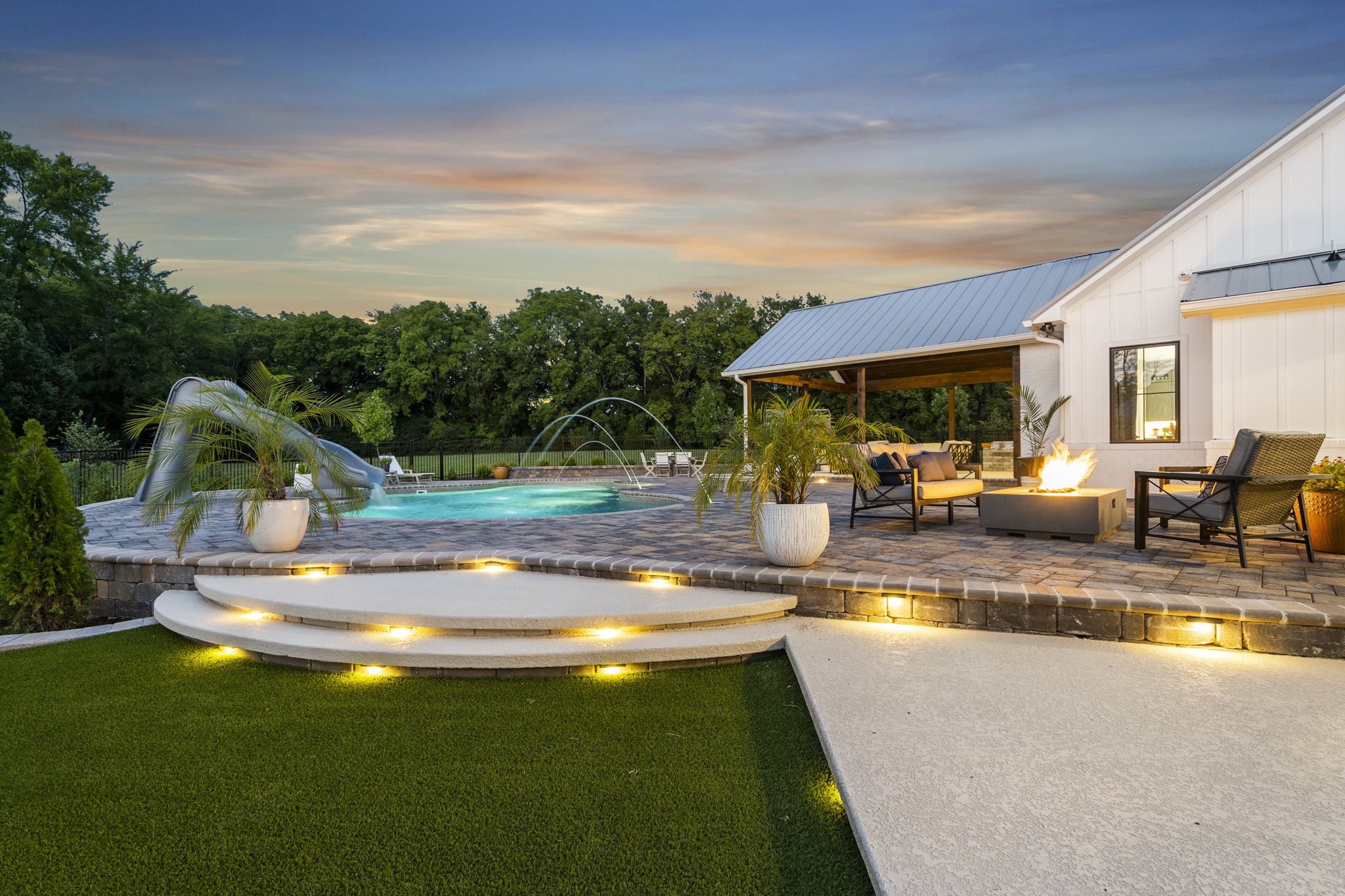 8518 Newtown Road Rockvale, TN 37153 - Photo 29 of 69 a view of a swimming pool with seating area